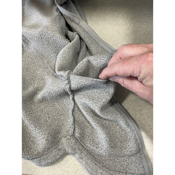 Eddie Bauer Women’s Size Medium Gray Full Zip Pockets Fleece Athletic Jacket - Picture 8 of 14